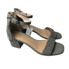 Maurices NWT Gray Women's Open Toe Heeled Sandals Size Women  s 9
