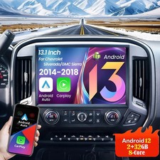 13.1 For Chevy Silverado Gmc Sierra 2014-2018 Radio Stereo Apple Carplay 2g32g