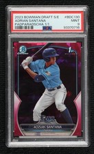 Marketplace image: 2023 Bowman Chrome Draft Sapphire Padparadscha 1/1 Adrian Santana PSA 9 MINT b4d