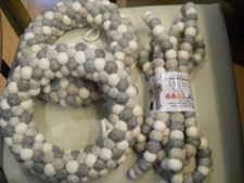 Lot of 3 Trader Joe  s Felted Wool Garland and wreathes