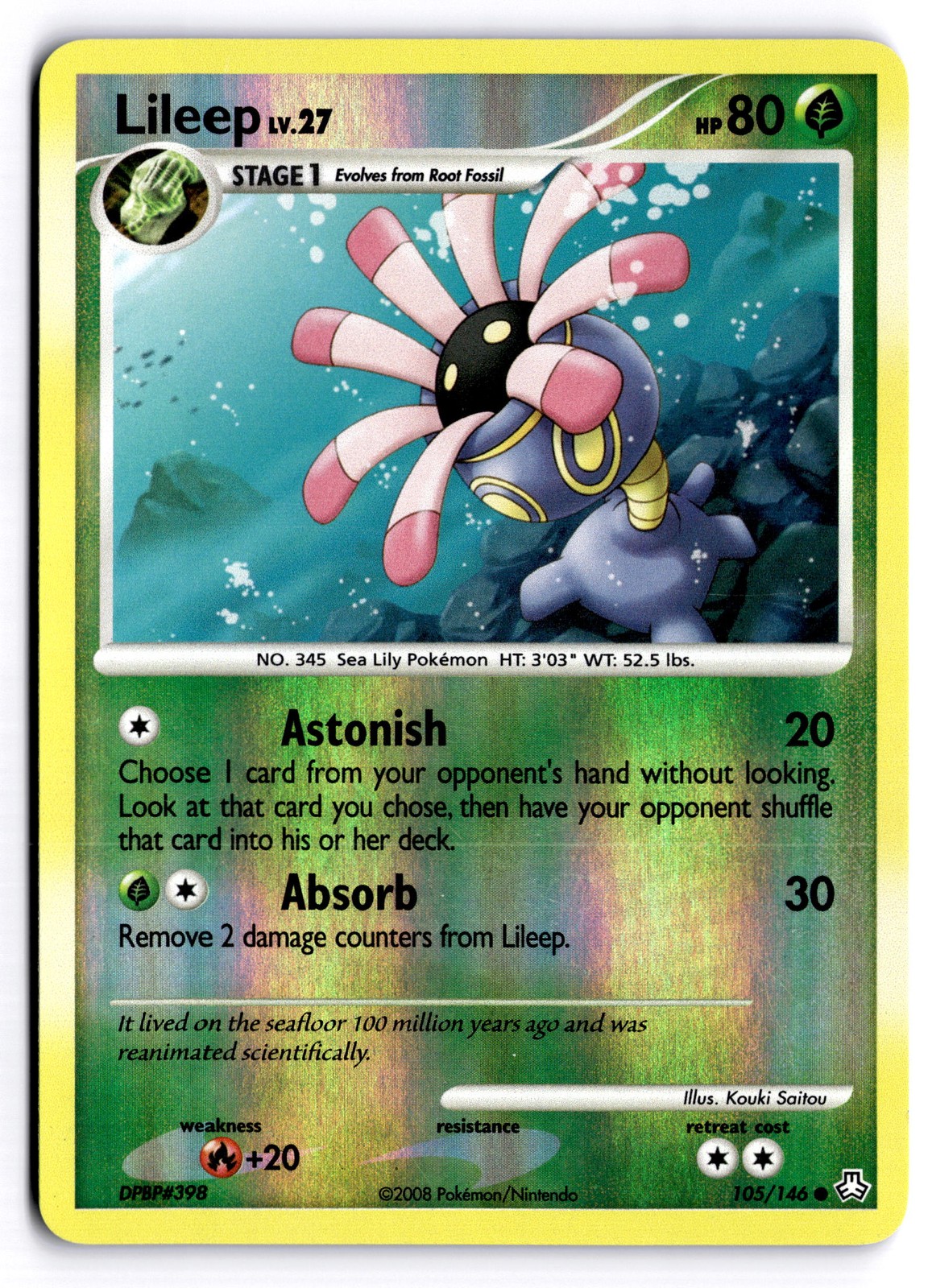 Lileep Common Legends Awakened Reverse Holo 105/146 NM