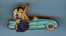 Lions Club Pins - Betty Boop Blue Corvette Showgirl