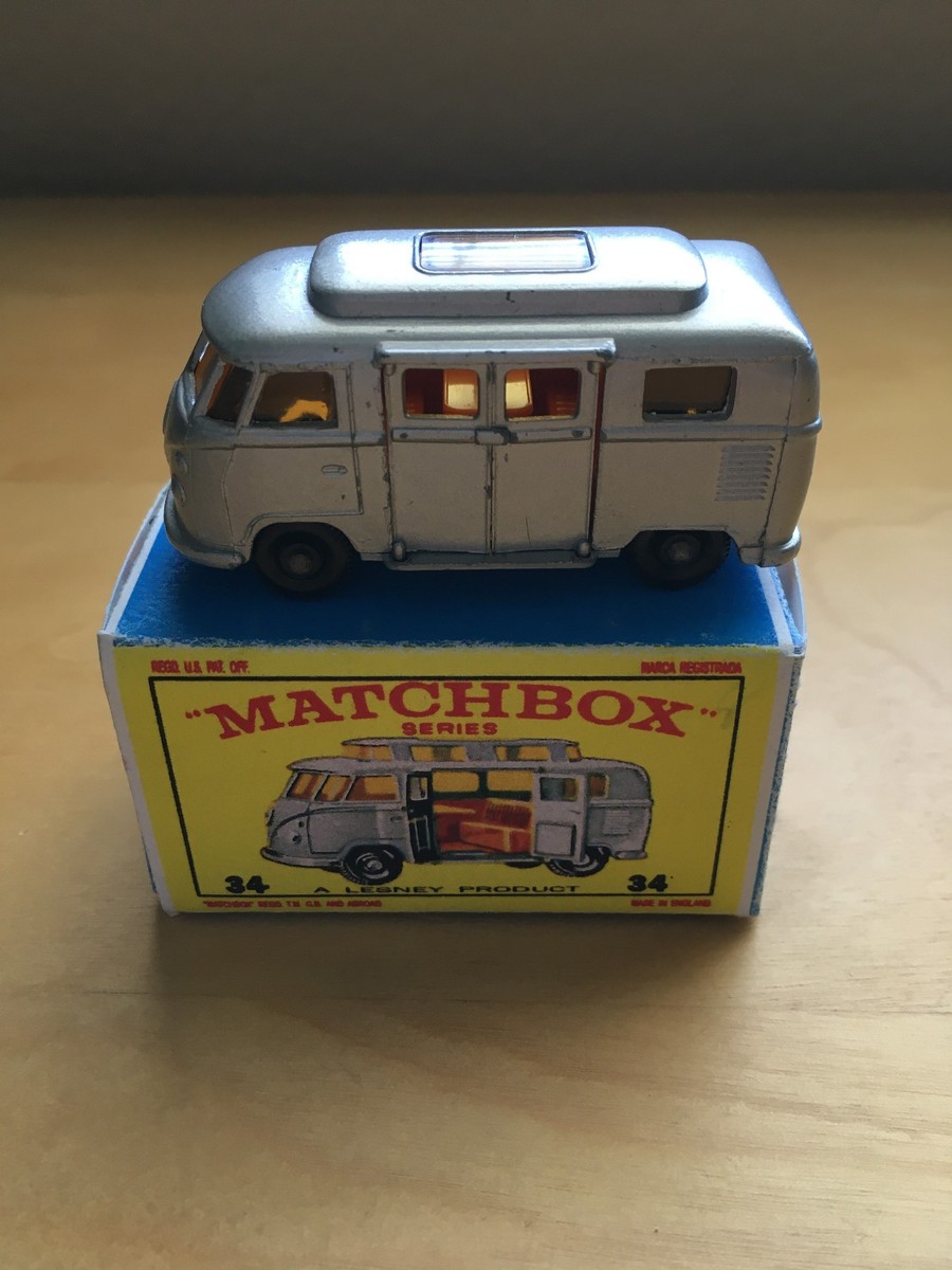 MATCHBOX NO.34 C VINTAGE VOLKSWAGEN CAMPER LOWERED ROOF IN BOX | eBay