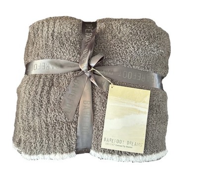 Barefoot Dreams CozyChic Throw Blanket Contrast Tip 45