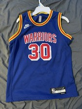 2021-2022 Classic Edition Nike Steph Curry Blue Basketball Jersey Youth Medium