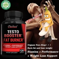 Testo Booster Supplement for Men 60 Caps | Vitality, Stamina, Energy | Vitamisan