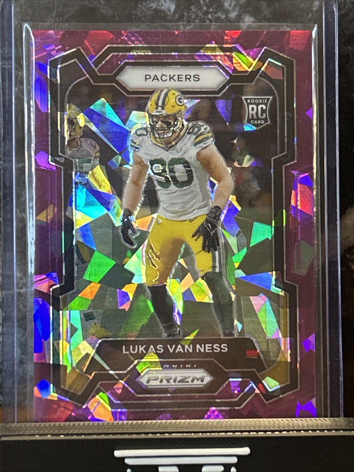 🔥2023 Prizm Purple Ice Prizm #d To 225 SP Lukas Van Ness #336 RC Packers🔥Iowa
