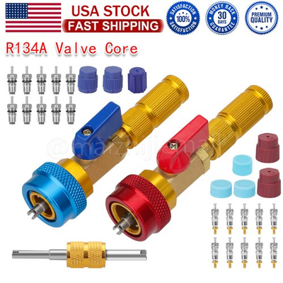 #ad #ad A C Air Conditioning R134A Valve Core High Low Pressure Remover Installer Tool $18.69