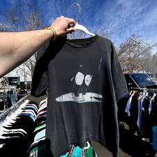 T-shirt Michael Jackson 1994 'History World Tour' lavata nera L