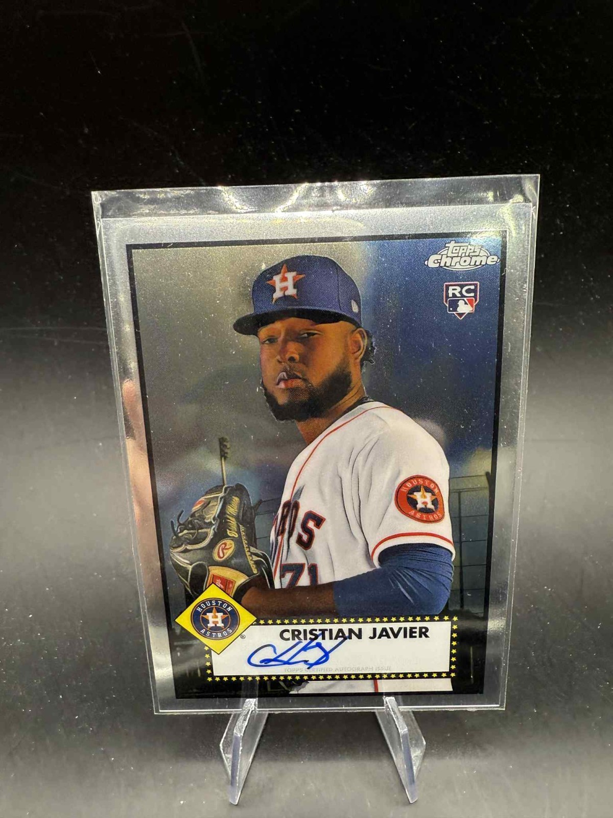 2021 Topps Chrome Platinum Anniversary Cristian Javier Rookie Auto RC WS CHAMP