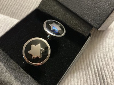 Montblanc Star Stainless Steel Cufflinks, No Box