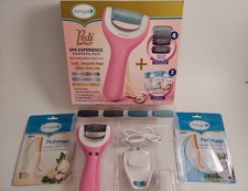 Amopé Pedi Perfect Spa Experience Rechargeable Foot File & 2 Pedimasks in Box