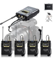 Fulaim UHF Wireless Professional Recording Video Microphone WM500-UR 4 Units