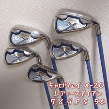 Callaway X20 Set di ferri da stiro da donna 5 pezzi 7-9, PW, SW impugnature blu L