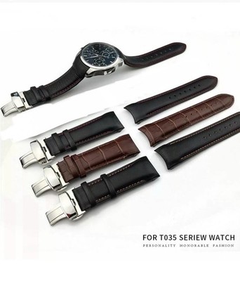 For TISSOT Couturier Watch Leather Curved Band+Buckle Size 23mm
