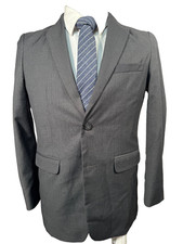 IZOD Boys Gray Wool Blend 2-Button Sport Coat Blazer Jacket SIZE 16 REG