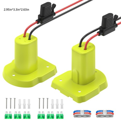#ad Adapter Compatible with Ryobi 18V Battery Conversion Kit Including Fuses 2 Pack $15.29