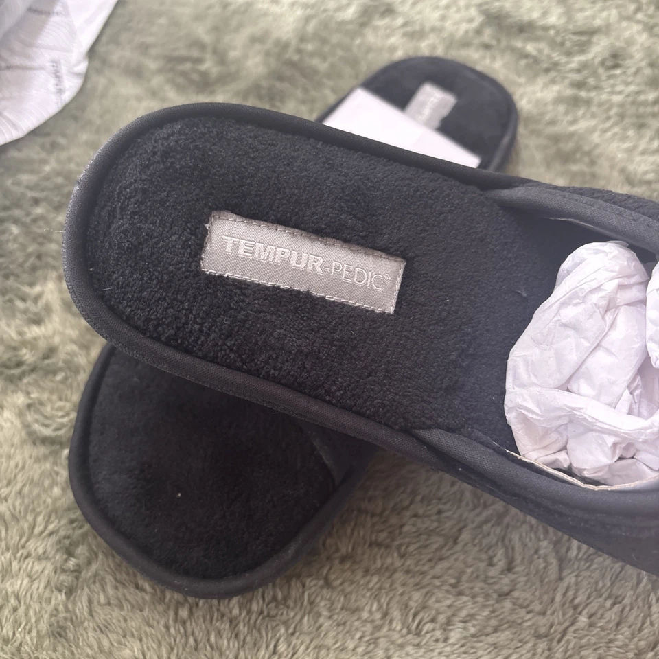 Zapatillas Tempur Pedic Geana 9 negras para hombre Foto 3 de 4