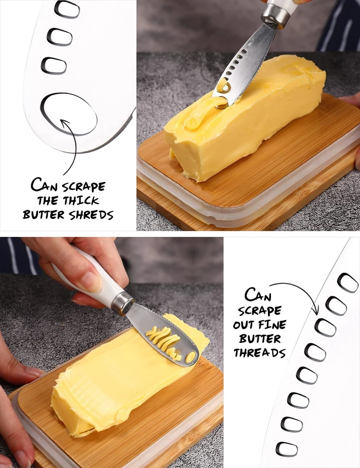 Butter Dish, Butter Dish with Lid for Countertop,Metal Butter Keeper with Sta... - Image 4 of 4