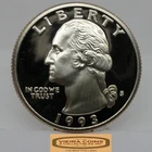 1993-S Clad Proof Washington Quarter, Not Silver - #C61155NQ