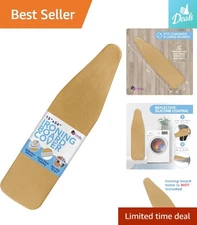 Gold Silicone-Coated Ironing Board Cover - 15x54 Scorch-Resistant Design
