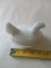 Vintage Imperial Glass Milk Glass 4" Hen on Nest.