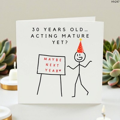 Lustige Karte zum 30. Geburtstag, Meilenstein 30. Geburtstag Karte für beste Freundin