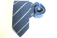 IKE BEHAR MEN'S TIE BLUE/STRIPED WIDTH: 3" LENGTH: 60" WOOL/COTTON