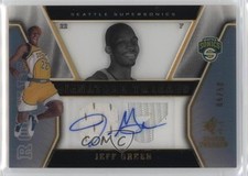2007-08 SP Rookie Threads Signature Gold 5/50 Jeff Green #52 Auto 0kr0