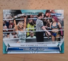 WWE Card CARMELLA vs ASUKA / Topps 2019 Womens Division # 78 Wrestling Diva