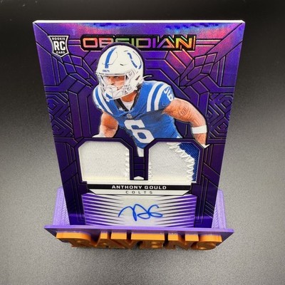 2024 Panini Obsidian - Rookie Materials Ink Anthony Gould #RMI-AGD Purple /49 