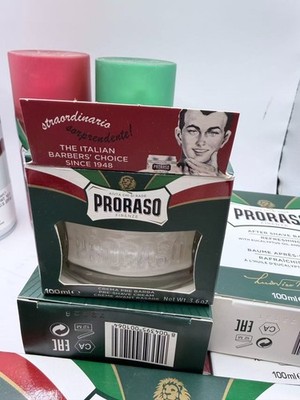 PRORASO SHAVE PRODUCTS  Green/ Red/WHITE  After Shave,LOTION,FOAMING CREAM ...