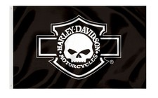 Harley Davidson Moto Enthusiast 3x5 pieds drapeau/bannière garage bannière murale