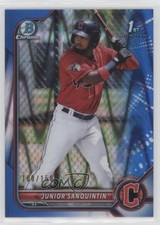 2022 Bowman Chrome Prospects Blue RayWave Refractor /150 Junior Sanquintin 0x8e