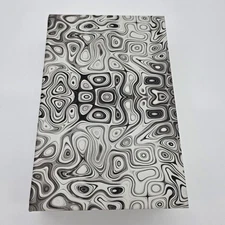 Modern Black & White Agate Pattern Decorative Storage Box – Faux Book Design 10”