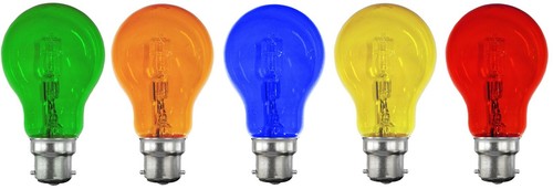 5 x Coloured Fairground Bayonet Party Light Globes Bulbs Lamps 18W 240V B22 - Picture 4 of 5