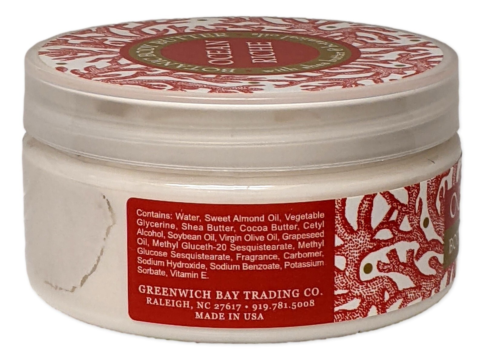 Greenwich Bay OCEAN RICHE Body Butter with Shea Butter, 8 oz.