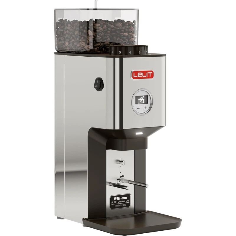 Macinacaffè Automatico Display Acciaio Inox Lelit WILLIAM PL72-P Grinder Caffè