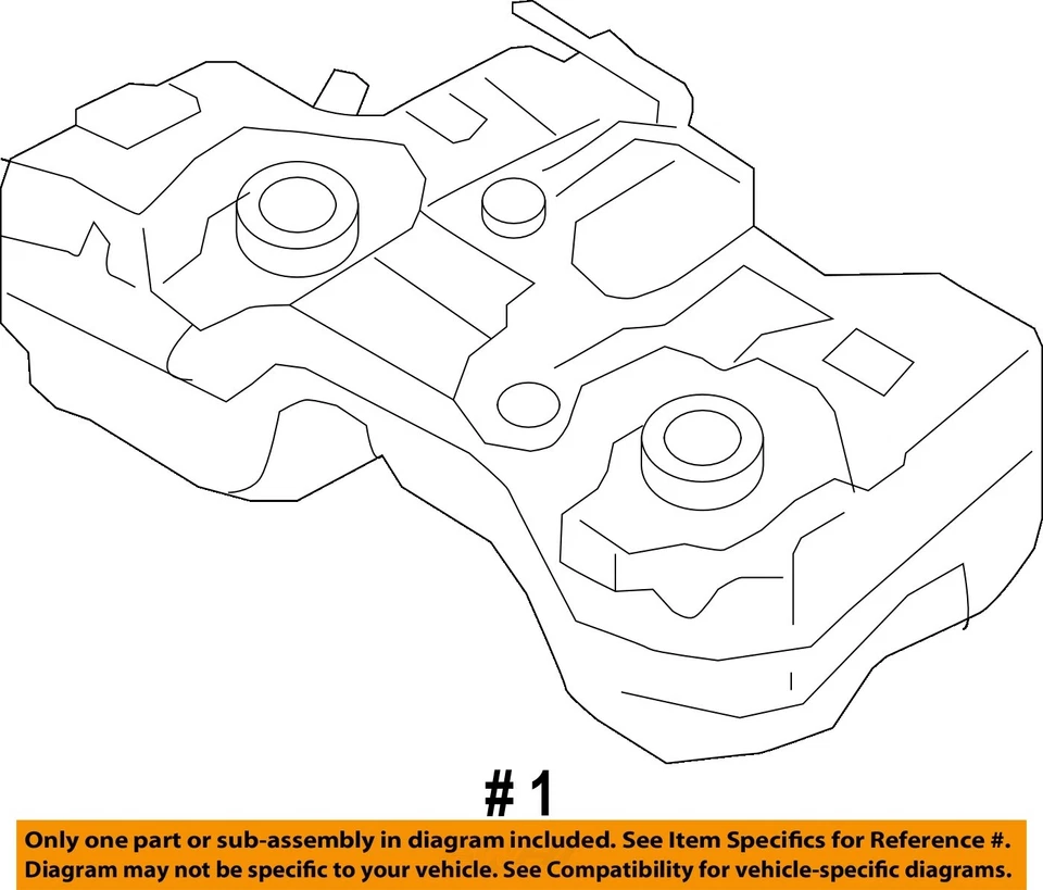 Used Fuel Tank fits: 2013 Nissan Rogue AWD Grade A Foto 4 de 4