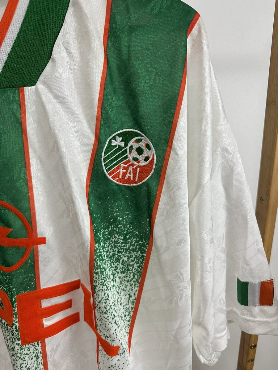 VTG 90s Adidas FAI Ireland OPEL Soccer Futbol 1990s Jersey