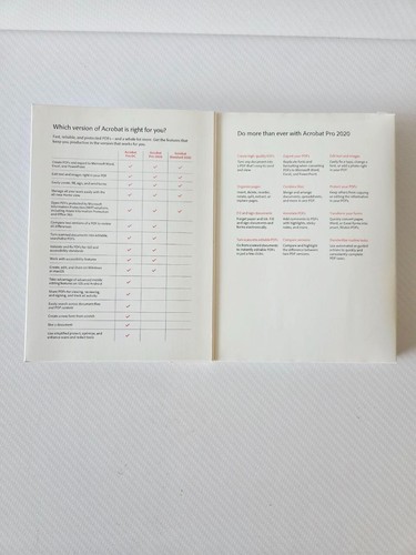 New Adobe Acrobat Pro 2020 Windows Mac Box Pack - Photo 3/5