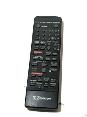 Emerson 076R0CF050 Infrared VCR Remote Control for Video Cassette Recorder