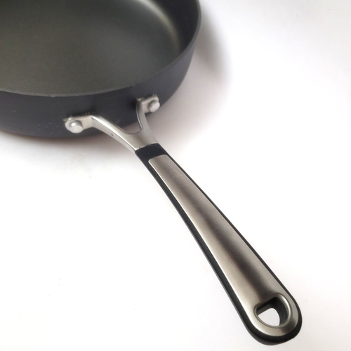Calphalon Harteloxierte Pfanne Bratpfanne 10 1/4" Dual Edelstahl mit Silikongriffen - Bild 5 von 5