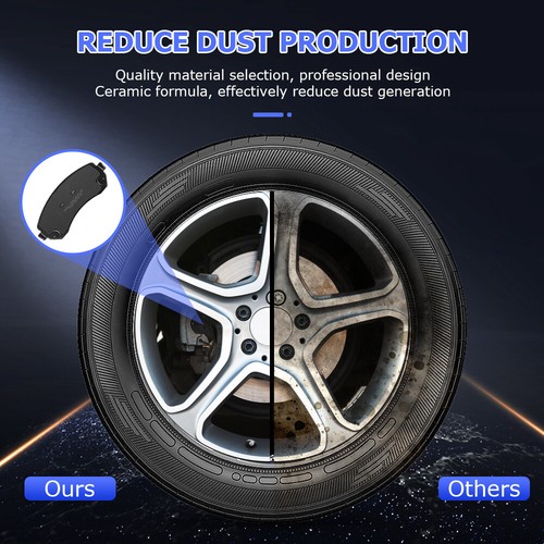 Front & Rear Ceramic Brake Pads Kit for 2003 2004 Dodge Dakota - Picture 6 of 8