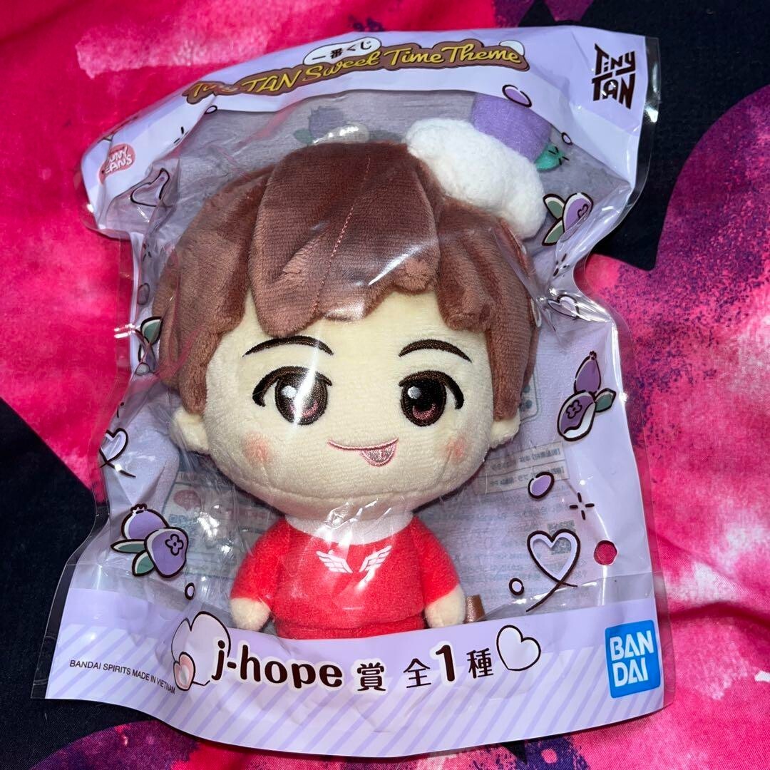 RARE BTS TinyTAN Sweet Time Theme Kuji j-hope Plush doll from
