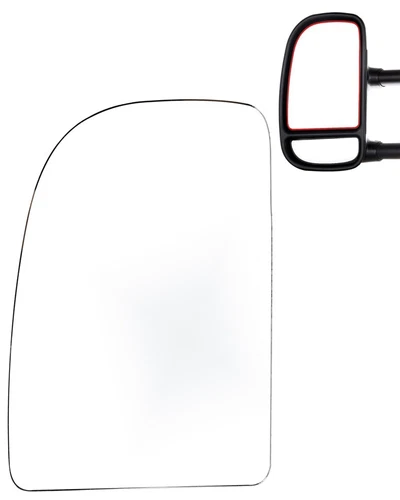 Upper Towing Mirror Glass For Ford E-150 E-250 E-350 E-450 Driver Side