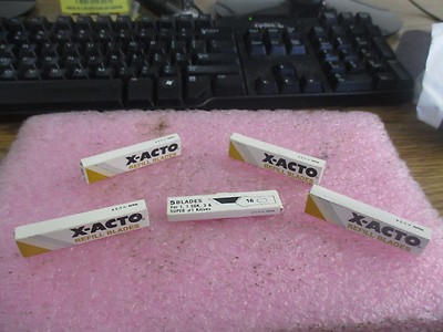 Menge X-Acto Anzahl 16 Klingen Fünf Packungen 5. Neu aus Altem Lagerbestand 