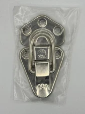 Vintage Eagle Lock Nickel Plated Trunk Draw Catches Latches Made in USA