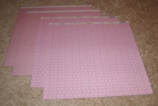 Reminisce 12x12 Double Sided Shimmer Paper(4) ~ Baby Basics Baby Girl Hearts