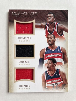 Bernard King / John Wall 2013-14 Immaculate Collection Game Used Jersey /25